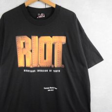画像1: 90's Carman USA製 "R.I.O.T." シンガーソングライター ツアーTシャツ BLACK XL (1)