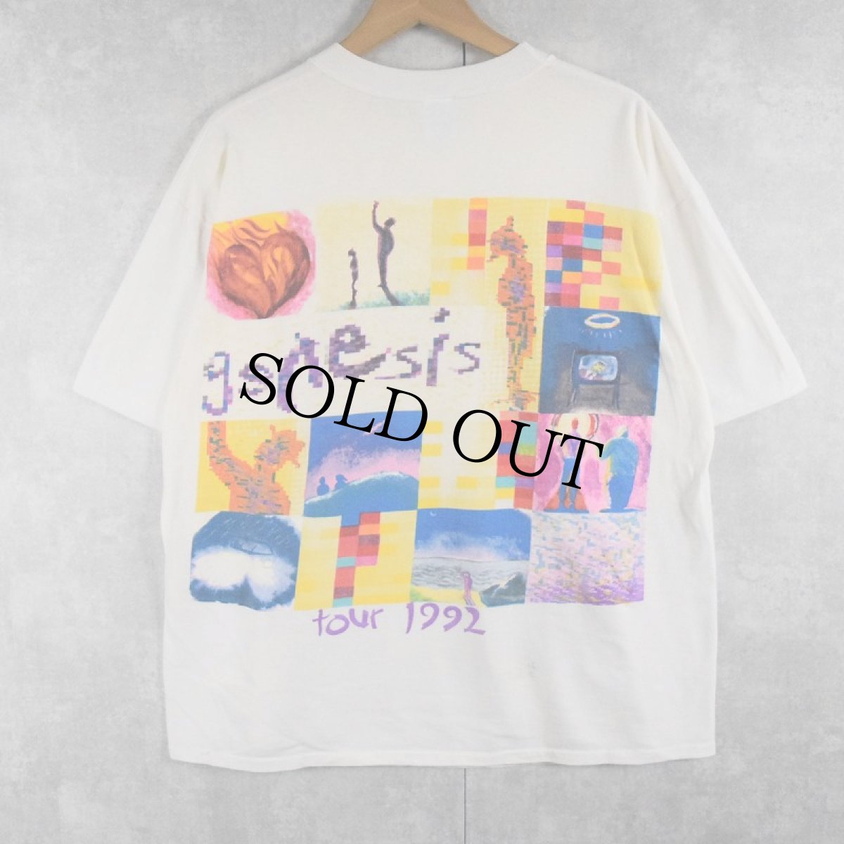 画像2: 1992 GENESIS USA製 ロックバンドツアーTシャツ XL (2)