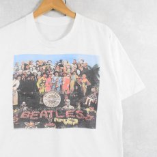 画像1: THE BEATLES "Sgt Pepper's Lonely Hearts Club Band" ロックバンドプリントTシャツ (1)