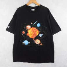 画像1: 90's "Solar System" プリントTシャツ BLACK XL (1)