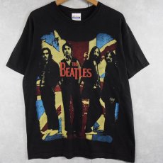 画像1: THE BEATLES ロックバンドプリントTシャツ BLACK L (1)