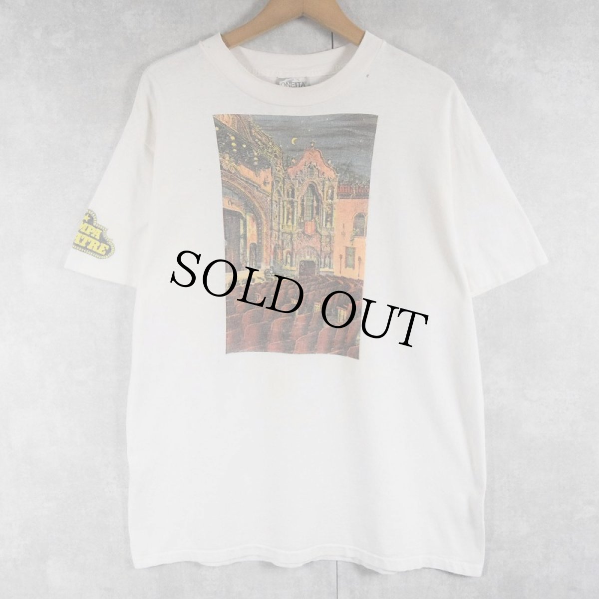 画像1: 90's TAMPA THEATRE 劇場プリントTシャツ L (1)