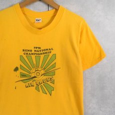 画像1: 70's Reno Air Races USA製 エアレースプリントTシャツ M (1)