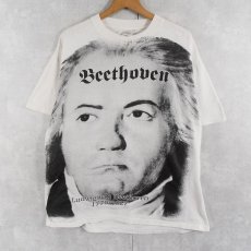 画像1: 90's Ludwig van Beethoven 音楽家 大判プリントTシャツ (1)