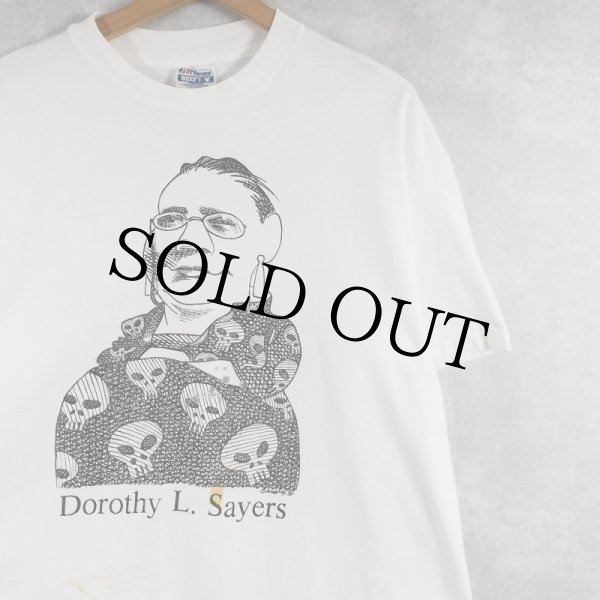 ヴィンテージ　偉人　Dorothy Sayers Tシャツ XL 90年代　白 90s 90年代 アメリカ製 ドロシー・L・セイヤーズ 偉人 白 ホワイト