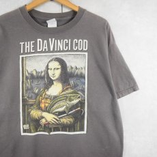 画像1: 2000's RAY TROLL "THE DAVINCI COD" アートパロディプリントTシャツ L (1)
