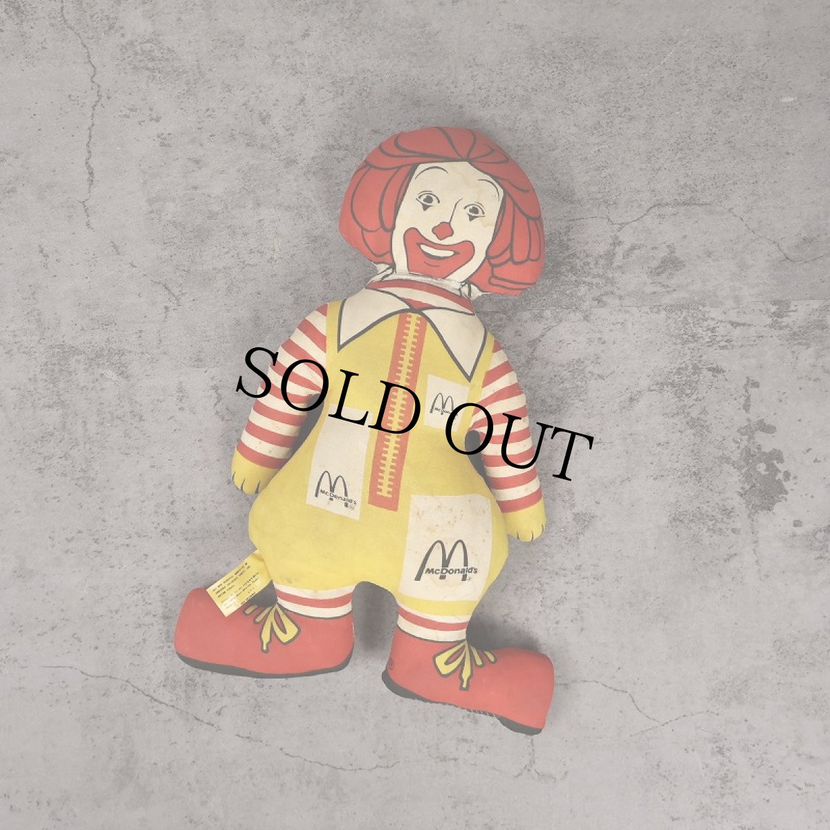 画像1: 70〜80's McDonald's "Donald McDonald" キャラクター ぬいぐるみ (1)