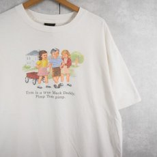 画像1: 90's USA製 "Tom is a true Mack Daddy..." ジョークプリントTシャツ XL (1)