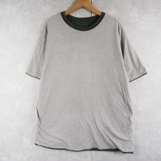 画像2: 90's POLO Ralph Lauren USA製 ダブルフェイス リバーシブルTシャツ GREEN XL (2)