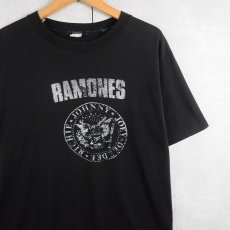 画像1: 〜90's RAMONES パンクロックバンドTシャツ BLACK (1)