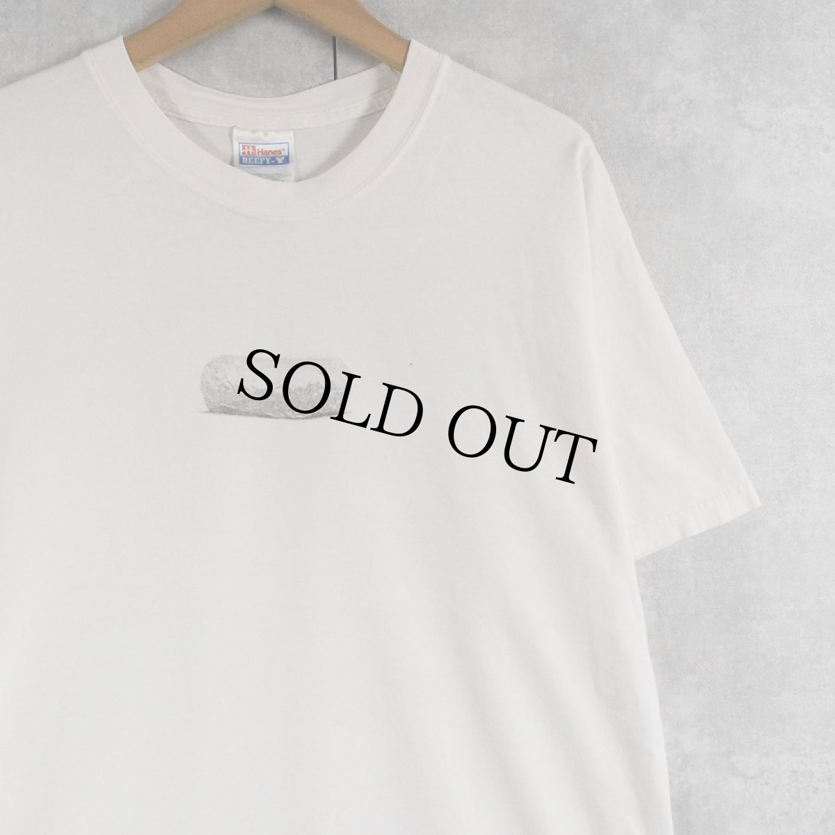 画像1: 2000's "I'M GETTING THAT WARM & FUZZY FEELING." 飲食店プリントTシャツ L (1)