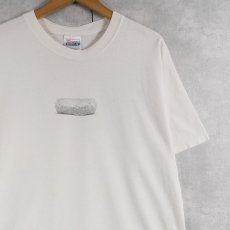 画像1: 2000's "I'M GETTING THAT WARM & FUZZY FEELING." 飲食店プリントTシャツ L (1)