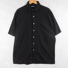 画像1: POLO GOLF RALPH LAUREN "CHAMBERS" コットンシャツ BLACK M (1)