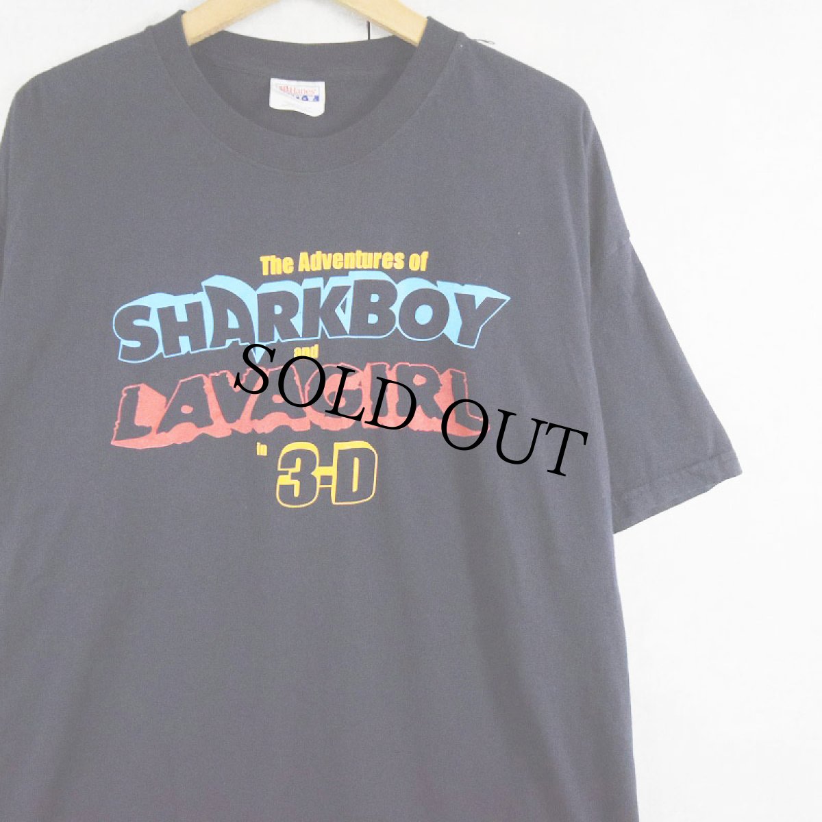 画像1: SHARKBOY and LAVAGIRL in 3-D アドベンチャー映画プリントTシャツ NAVY XL (1)