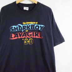 画像1: SHARKBOY and LAVAGIRL in 3-D アドベンチャー映画プリントTシャツ NAVY XL (1)