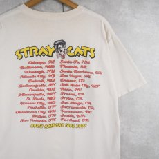画像2: 2000's Stray Cats "NORTH AMERICAN TOUR" ロカビリーバンドツアーTシャツ L (2)