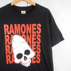 画像1: 2000's RAMONES "AMERICA'S 1st PUNK BAND" パンクロックバンドTシャツ BLACK M (1)
