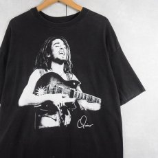 画像1: 90's Quino USA製 レゲエミュージシャンTシャツ BLACK XL (1)