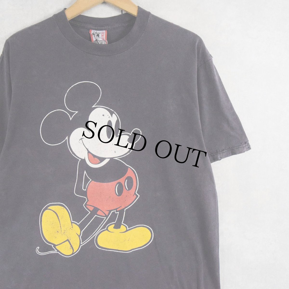 画像1: 90's Disney MICKEY MOUSE USA製 キャラクタープリントTシャツ L (1)