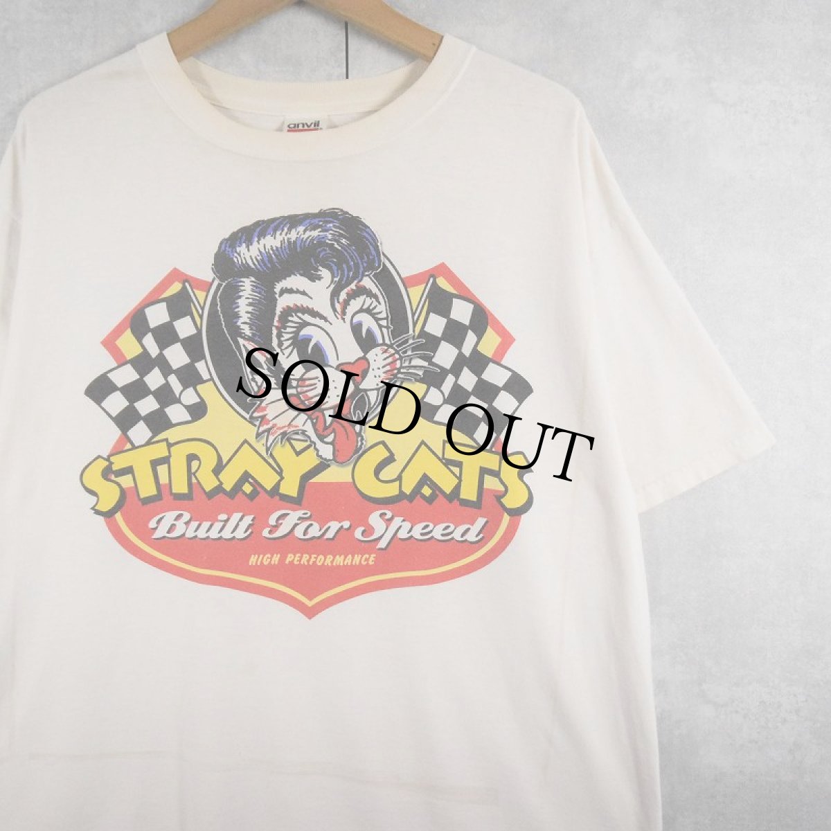 画像1: 2000's Stray Cats "NORTH AMERICAN TOUR" ロカビリーバンドツアーTシャツ L (1)