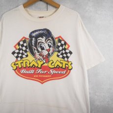 画像1: 2000's Stray Cats "NORTH AMERICAN TOUR" ロカビリーバンドツアーTシャツ L (1)