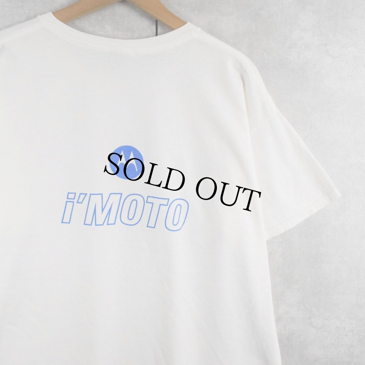 画像1: MOTOROLA "i disregard conventional thinking" 携帯電話企業プリントTシャツ XL (1)