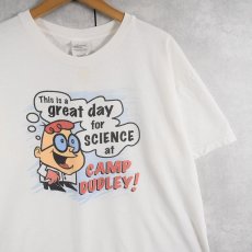 画像1: Dexter's Laboratory "This is a great day for SCIENCE at CAMP DUDLEY" キャラクタープリントTシャツ L (1)