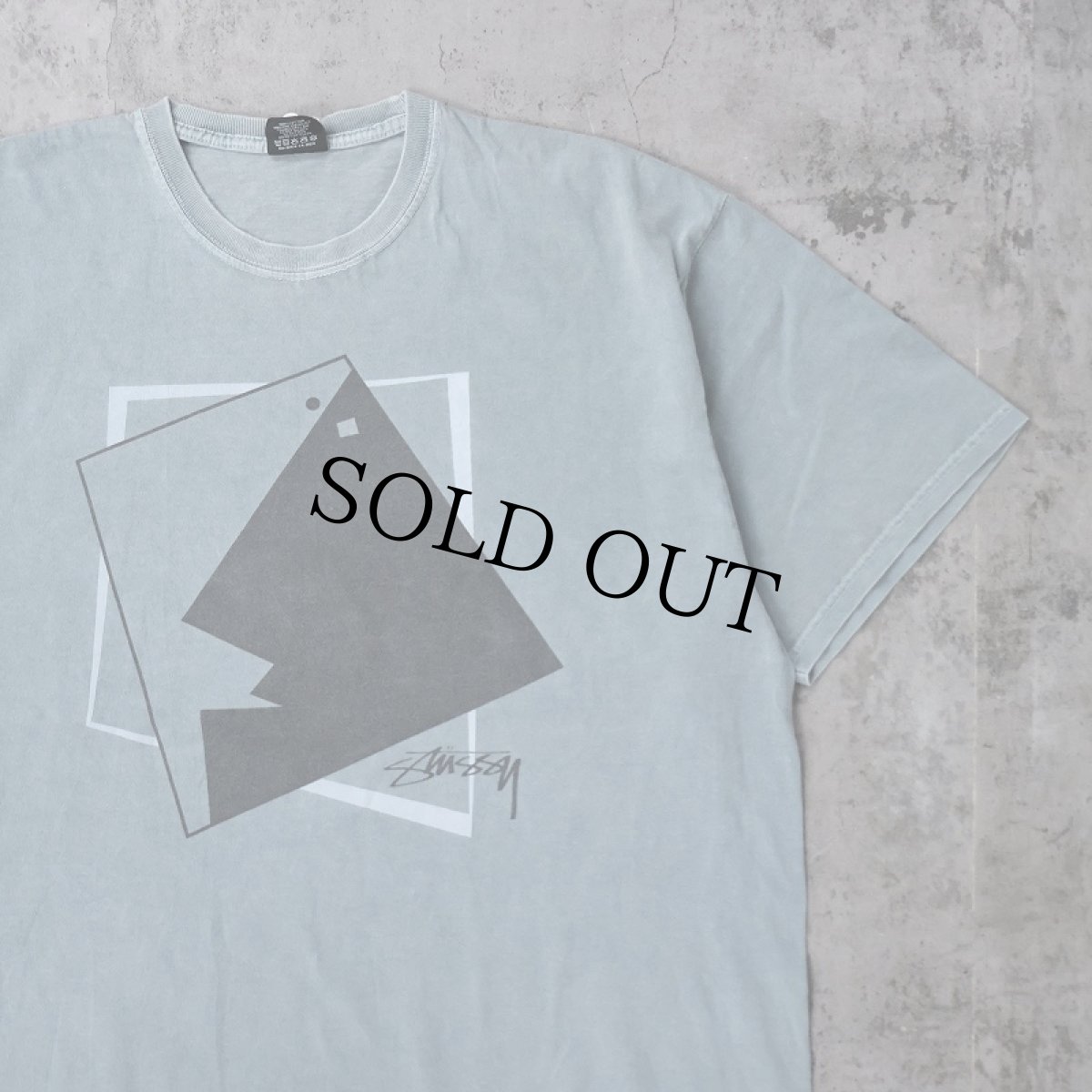 画像1: STUSSY "SQUARE FACE" プリントTシャツ XL (1)