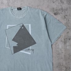 画像1: STUSSY "SQUARE FACE" プリントTシャツ XL (1)