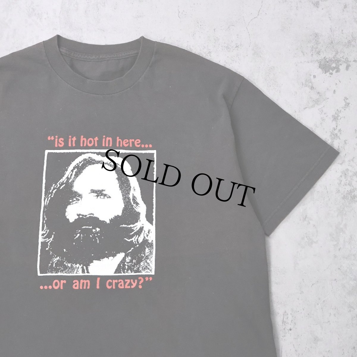 画像1: BALZOUT "Charles Manson" カルト指導者 プリントTシャツ BLACK (1)