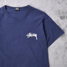 画像2: STUSSY "DESIGN GROUP 21" プリントTシャツ NAVY S (2)