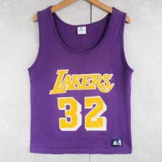 画像1: 90's LAKERS USA製 "Magic Johnson" NBA選手 プリントタンクトップ M (1)