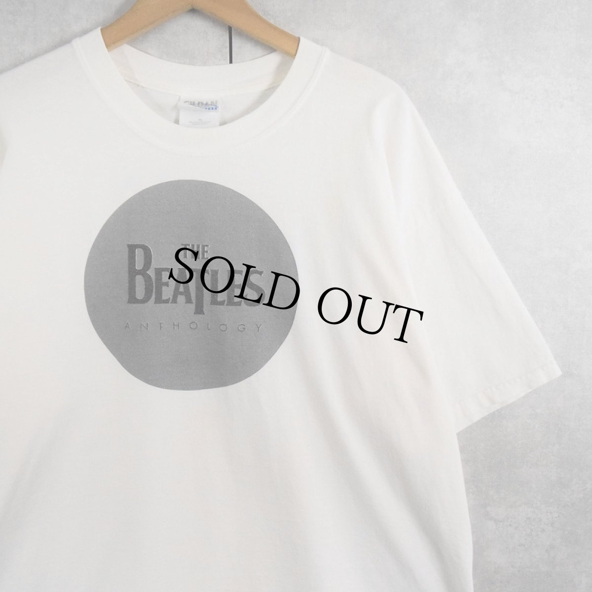 画像1: THE BEATLES "ANTHOLOGY" ラメプリント ロックバンドTシャツ XL (1)