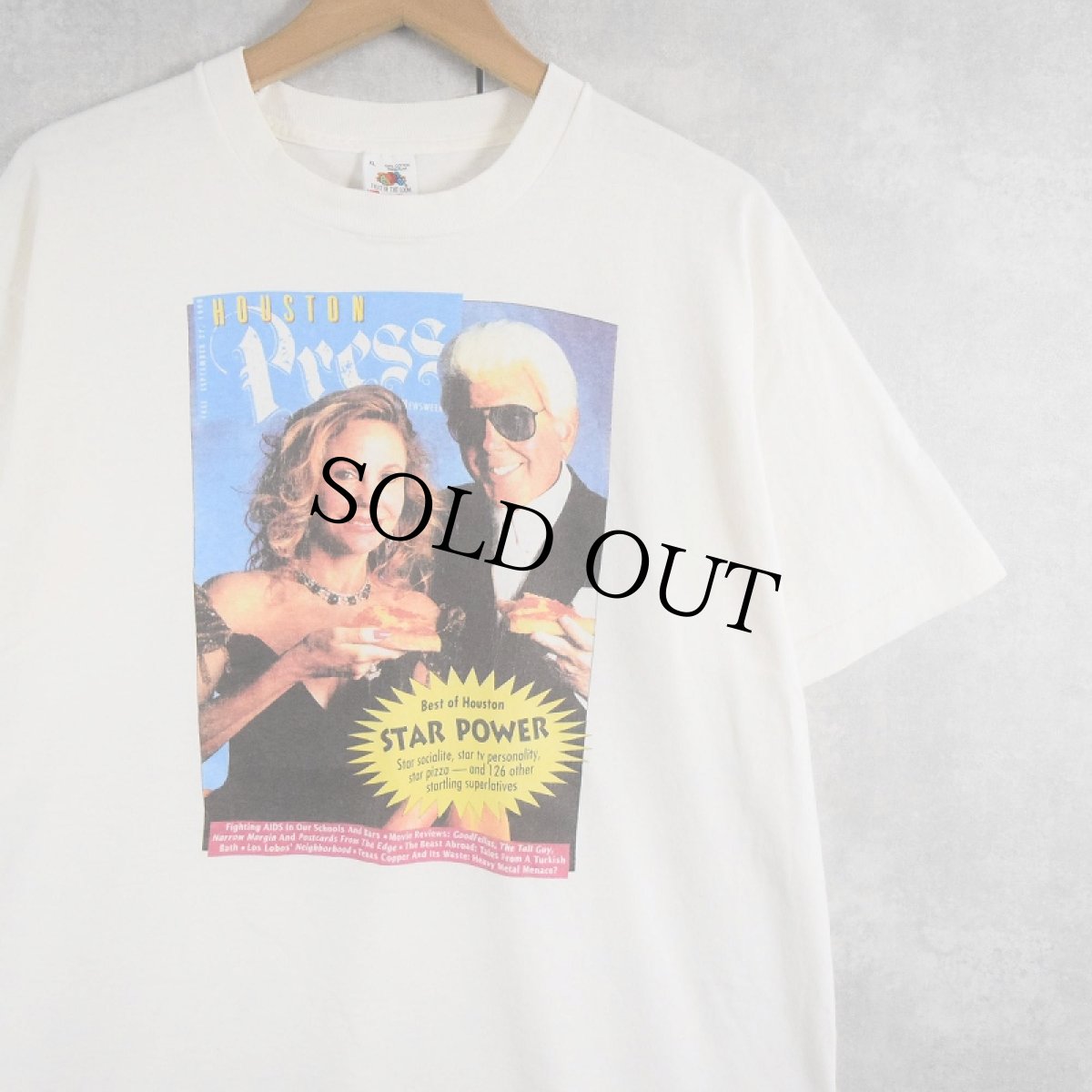 画像1: 90's USA製 "HOUSTON PRESS" フォトプリントTシャツ XL (1)