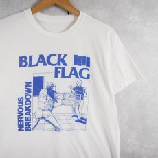 画像1: BLACK FLAG "NERVOUS BREAKDOWN" ハードコアパンクバンドプリントTシャツ  (1)