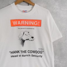 画像1: 90's John R. Erickson USA製 "HANK THE COWDOG" 児童小説プリントTシャツ L (1)