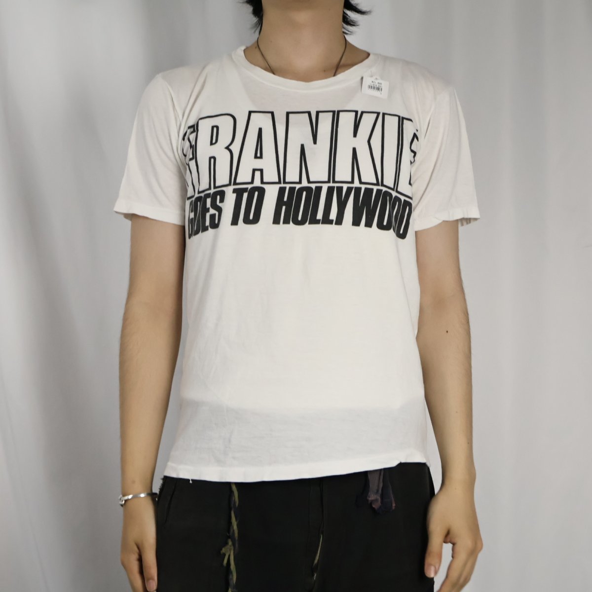 画像2: 80's Frankie Goes to Hollywood ニュー・ウェイヴバンドプリントTシャツ M (2)