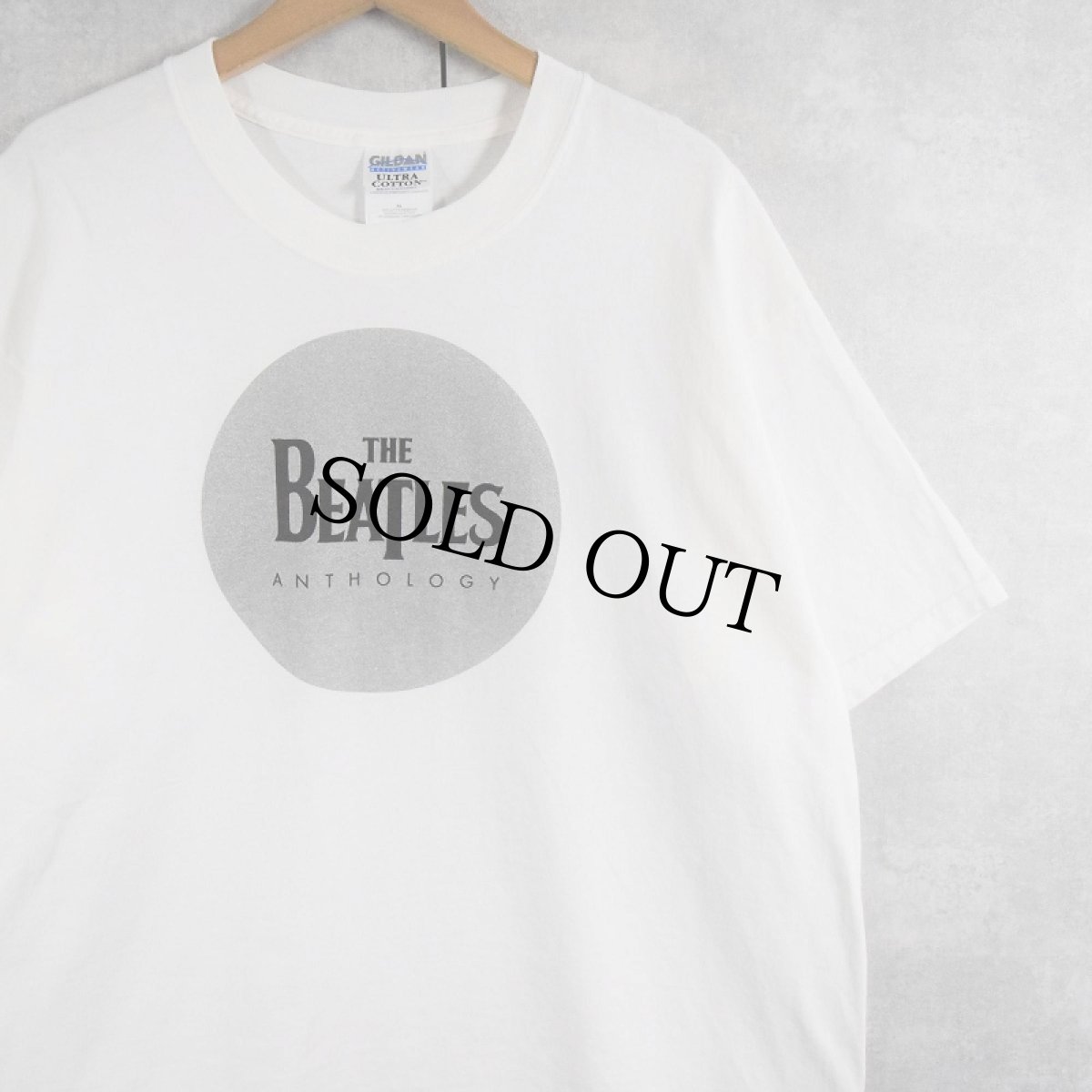 画像1: THE BEATLES "ANTHOLOGY" ラメプリント ロックバンドTシャツ XL (1)