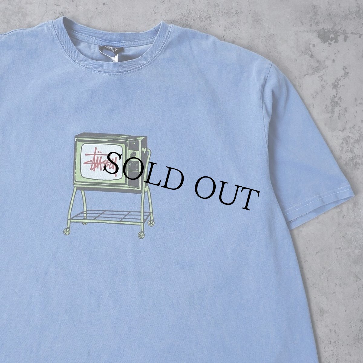 画像1: STUSSY "Rolling TV" プリントTシャツ XL (1)
