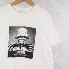 画像1: 90's Gnarly Artly "BEER" イラストプリントTシャツ L (1)