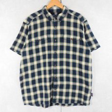 画像1: 17SS Patagonia "ORGANIC COTTON" チェック柄 ステアーズマンシャツ XL (1)