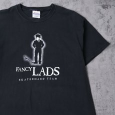 画像1: FANCY LADS SKATEBOARD TEAM プリントTシャツ BLACK L (1)