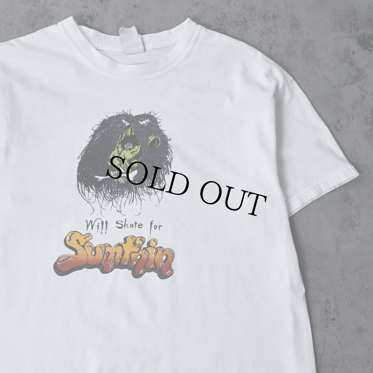 画像1: Will skate for Sumthin プリントTシャツ (1)