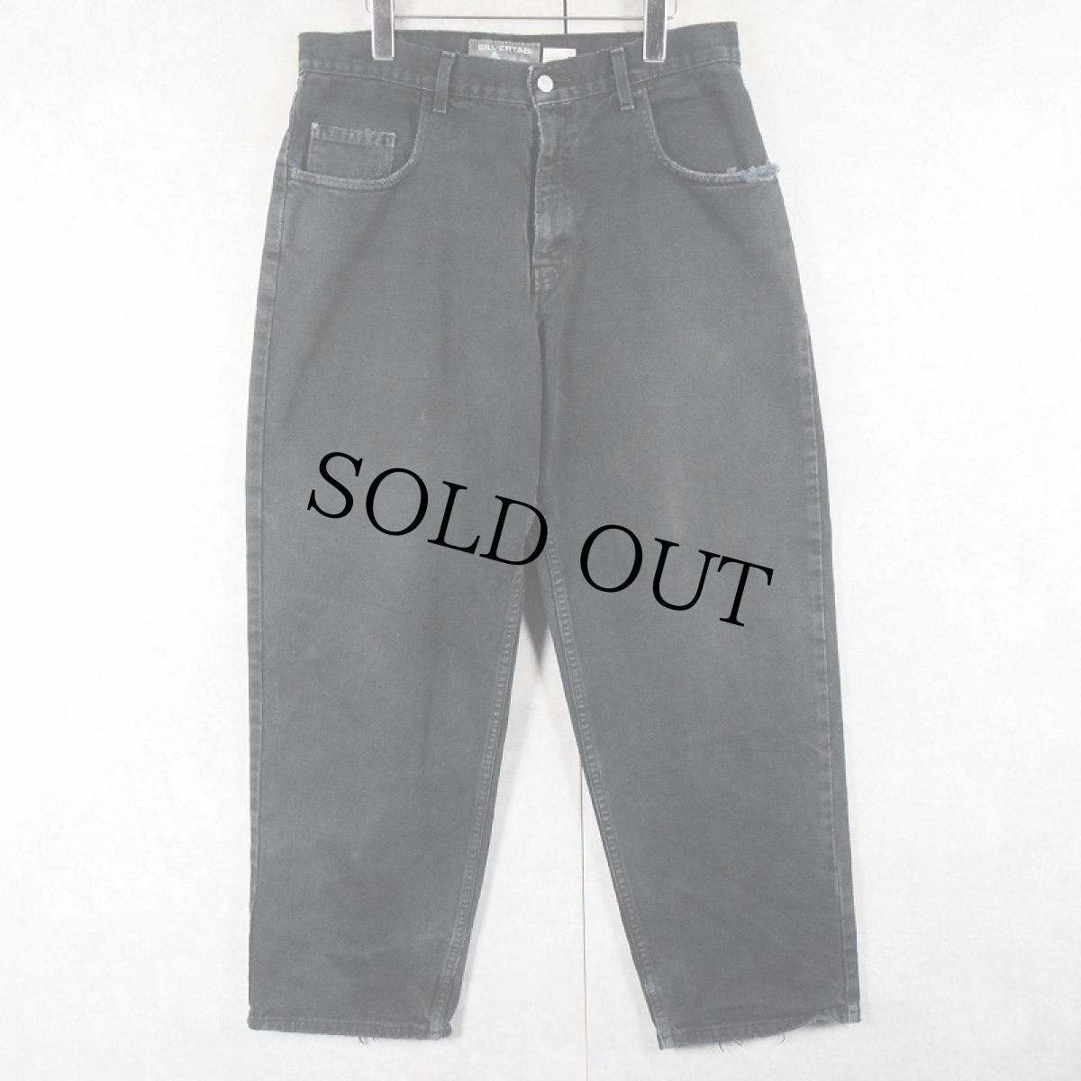 画像1: Levi's SILVER TAB "BAGGU FIT" ブラックデニムパンツ W34 (1)