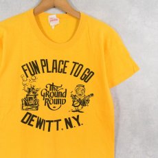 画像1: 70's THE GROUND ROUND プリントTシャツ M (1)