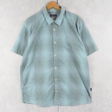 画像1: 13SS Patagonia ナイロン×ポリエステル ゴーンアゲインシャツ L (1)