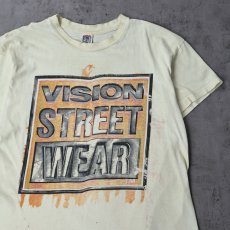 画像1: 80's VISION STREET WEAR USA製 ロゴプリントTシャツ L (1)