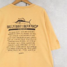 画像2: 90's USA製 "BILL'S BAIT AND BEER SHOP" 魚イラストプリントTシャツ XL (2)
