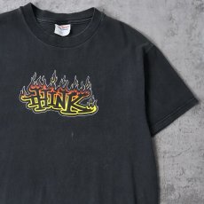 画像1: THINK SKATEBOARDS ロゴプリントTシャツ BLACK M (1)
