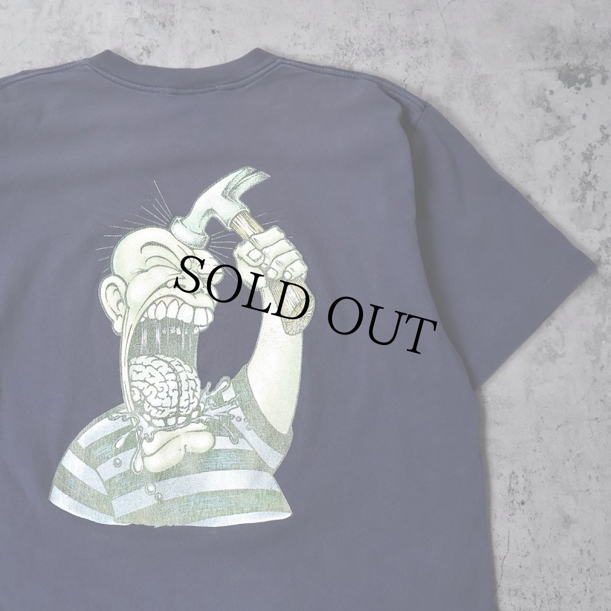 画像1: 90's Totally’d USA製 プリントTシャツ NAVY XL (1)